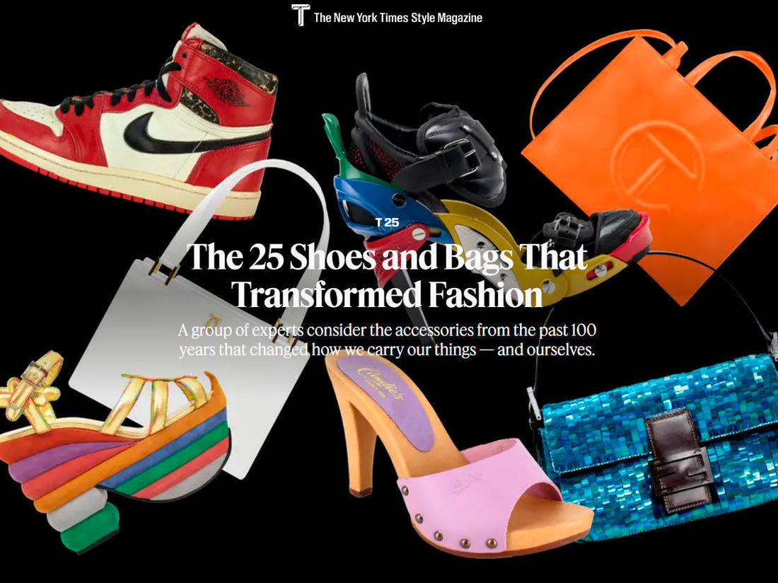 Carlos Falchi's Butterfly Bag Featured on The New York Times Style Magazine's 25 Shoes and Bags that Transformed Fashion