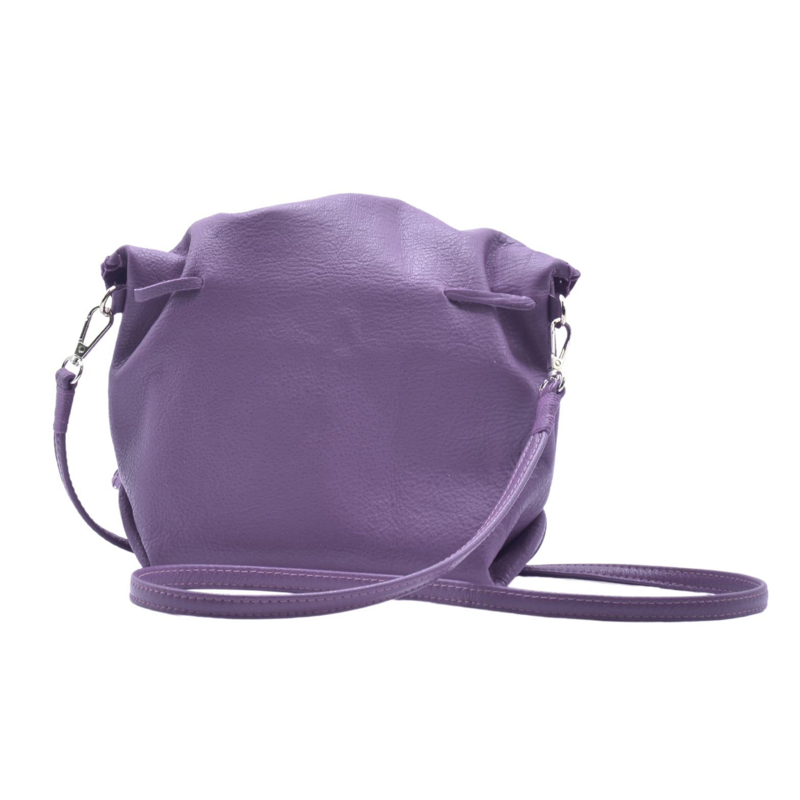 Close-up of the Butterfly Bag's textured faux leather surface with intricate stitching and a gold-tone zipper pull detail.