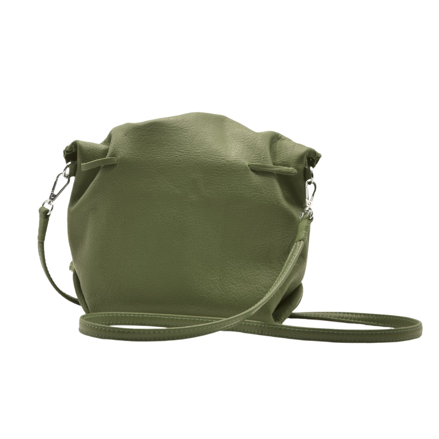 Close-up of the Butterfly Bag’s gold-toned zipper pull with textured leather pull tab on vibrant pink leather exterior