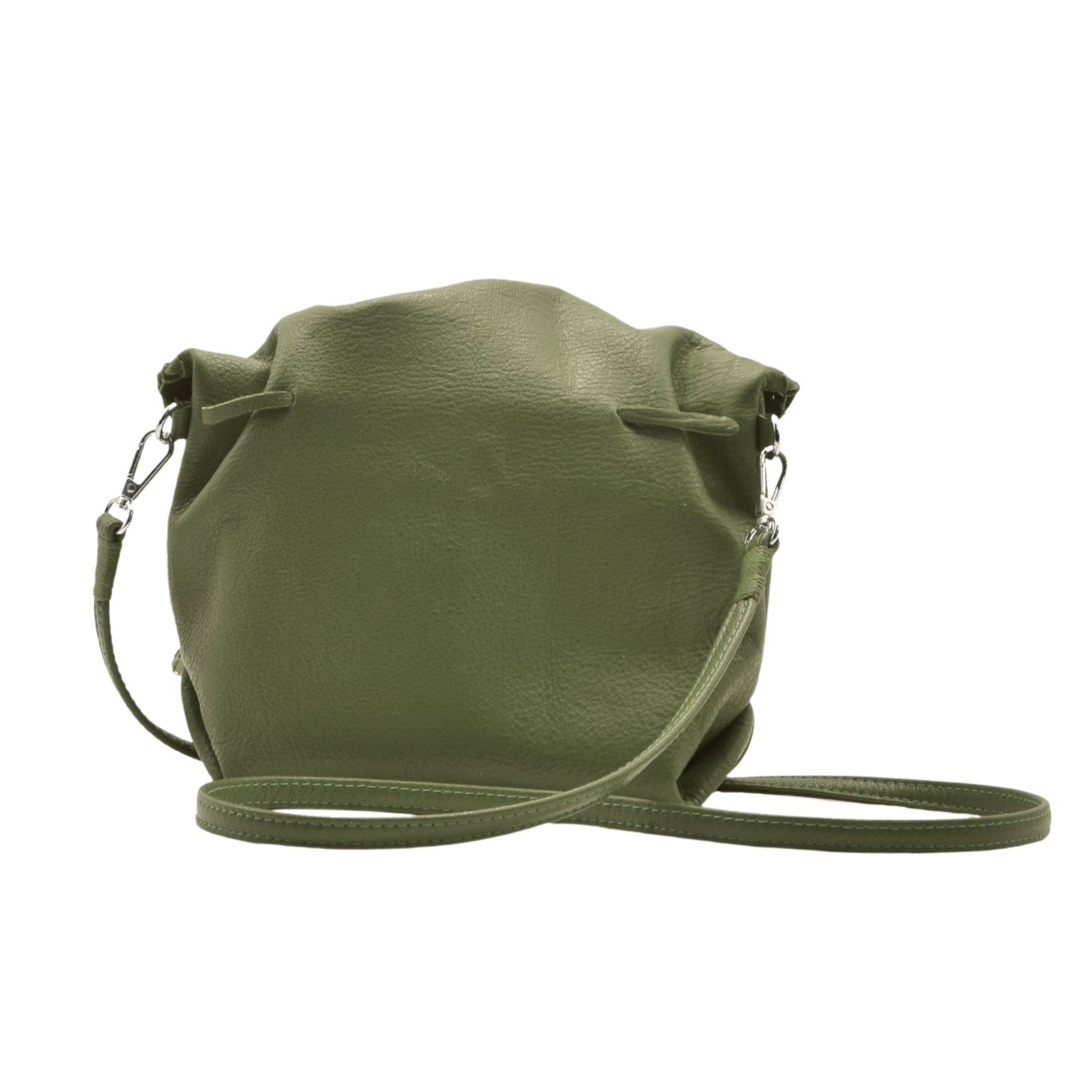 Close-up of the Butterfly Bag’s gold-toned zipper pull with textured leather pull tab on vibrant pink leather exterior