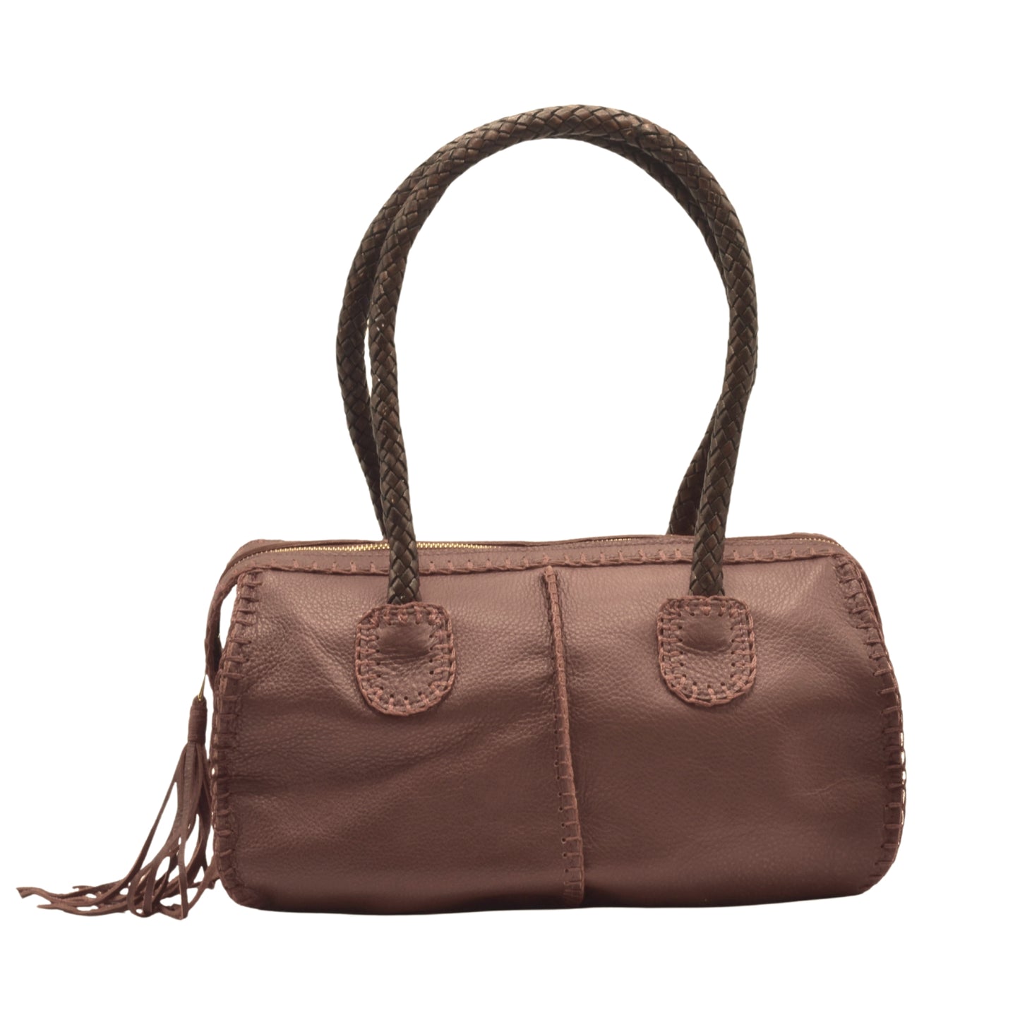 Close-up of the textured, matte wooden surface highlighting the handcrafted grain detail on The Classic Barrel's side