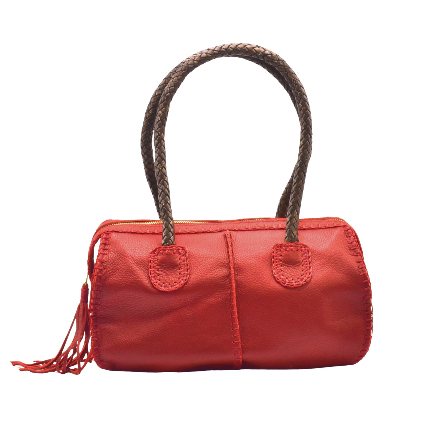 Close-up of the textured oak barrel surface highlighting natural wood grain and handcrafted carving details.