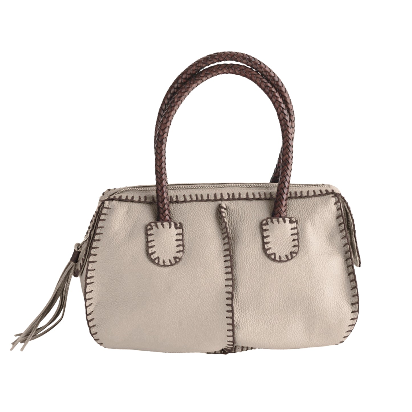 Close-up of the textured oak barrel surface showing rich wood grain and aged patina detail