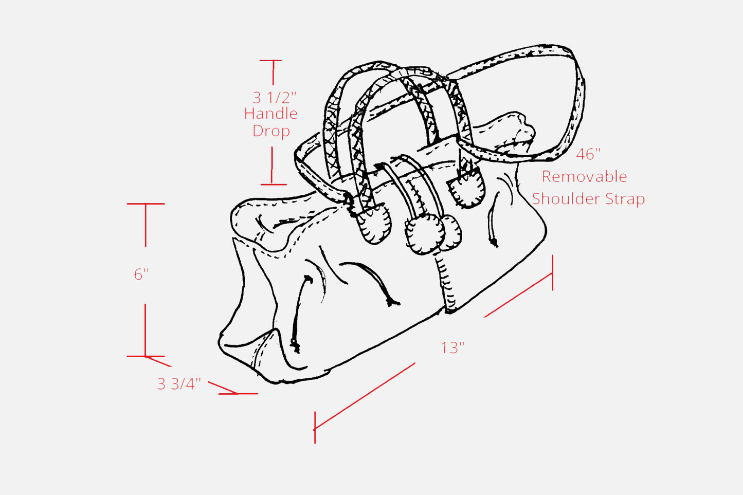 Close-up of the Mini Satchel’s textured black leather with gold-toned logo tag on the front and subtle stitched edging detail