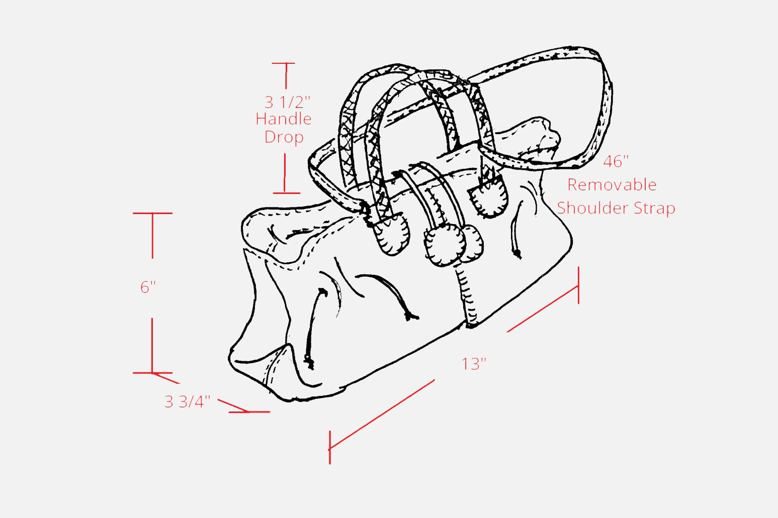 Close-up of the Mini Satchel’s textured black leather with gold-toned logo tag on the front and subtle stitched edging detail