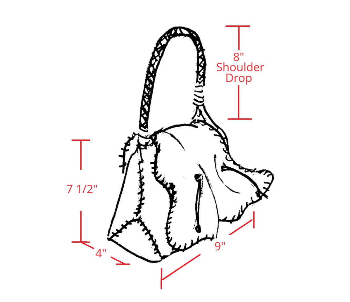 Close-up of the gold Python leather flap with subtle textured pattern and stitched edge detailing on the Butterfly Bag.