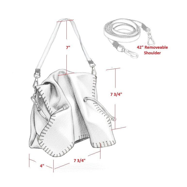 Close-up of the Butterfly Bag Lambskin’s textured surface highlighting intricate grain details and rich, matte finish.