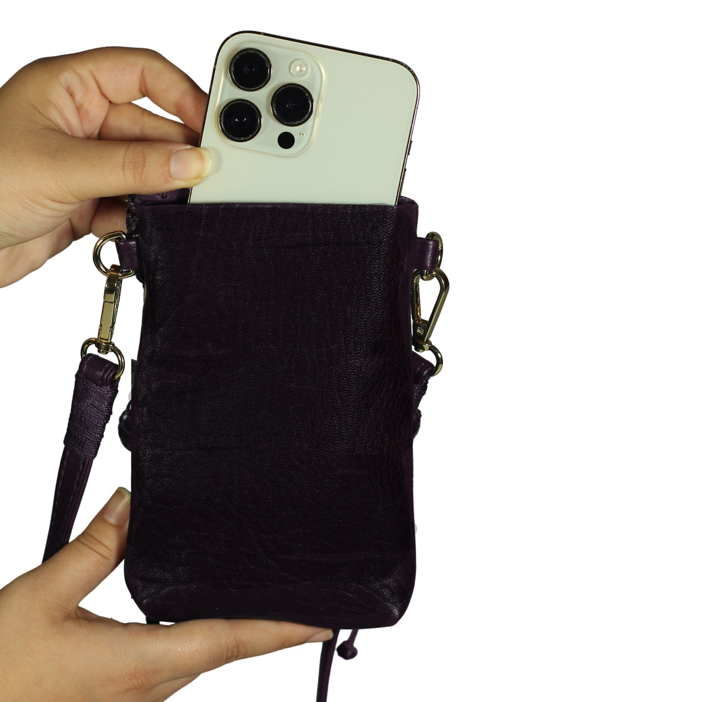 Cell Phone Butterfly Bag Lambskin