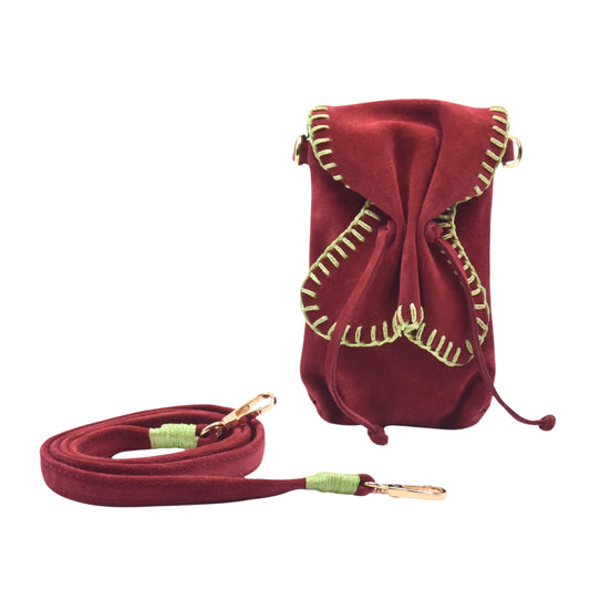 Cell Phone Butterfly Suede Bag