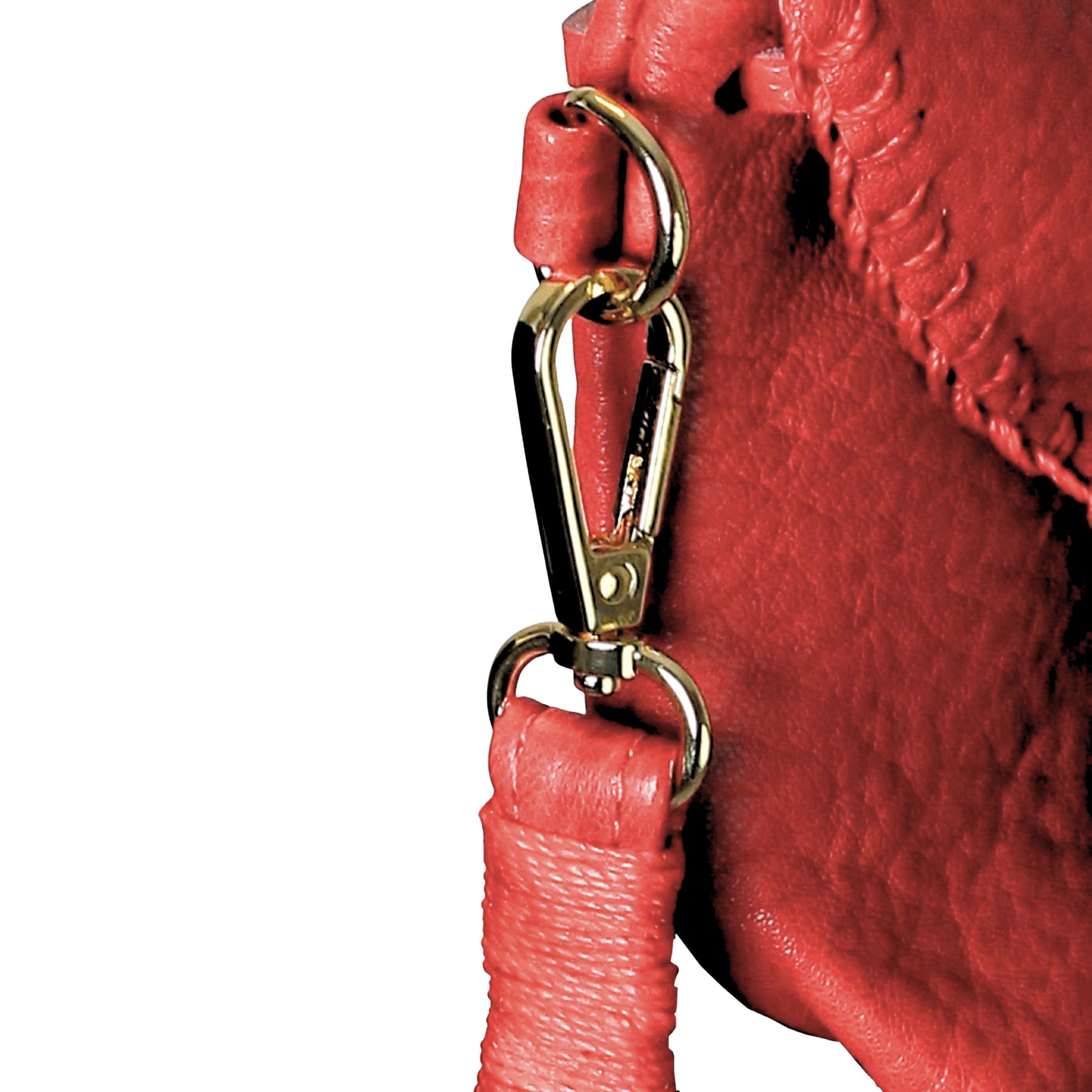 Close-up of the Mini Butterfly Bag's Lambskin texture showing delicate grain and subtle sheen from a top-front angle