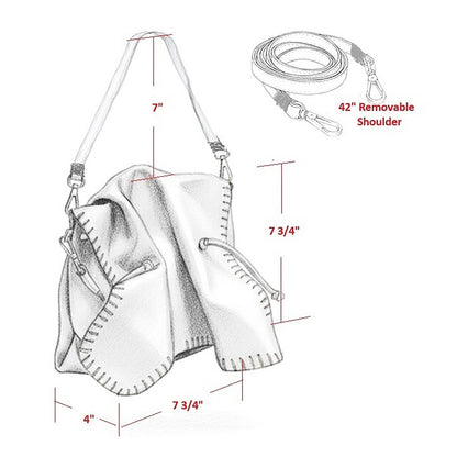 Butterfly Suede Leather Bag