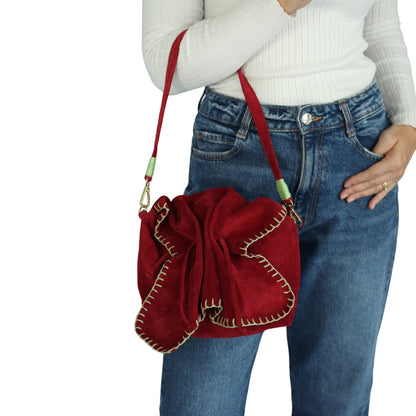 Butterfly Suede Leather Bag