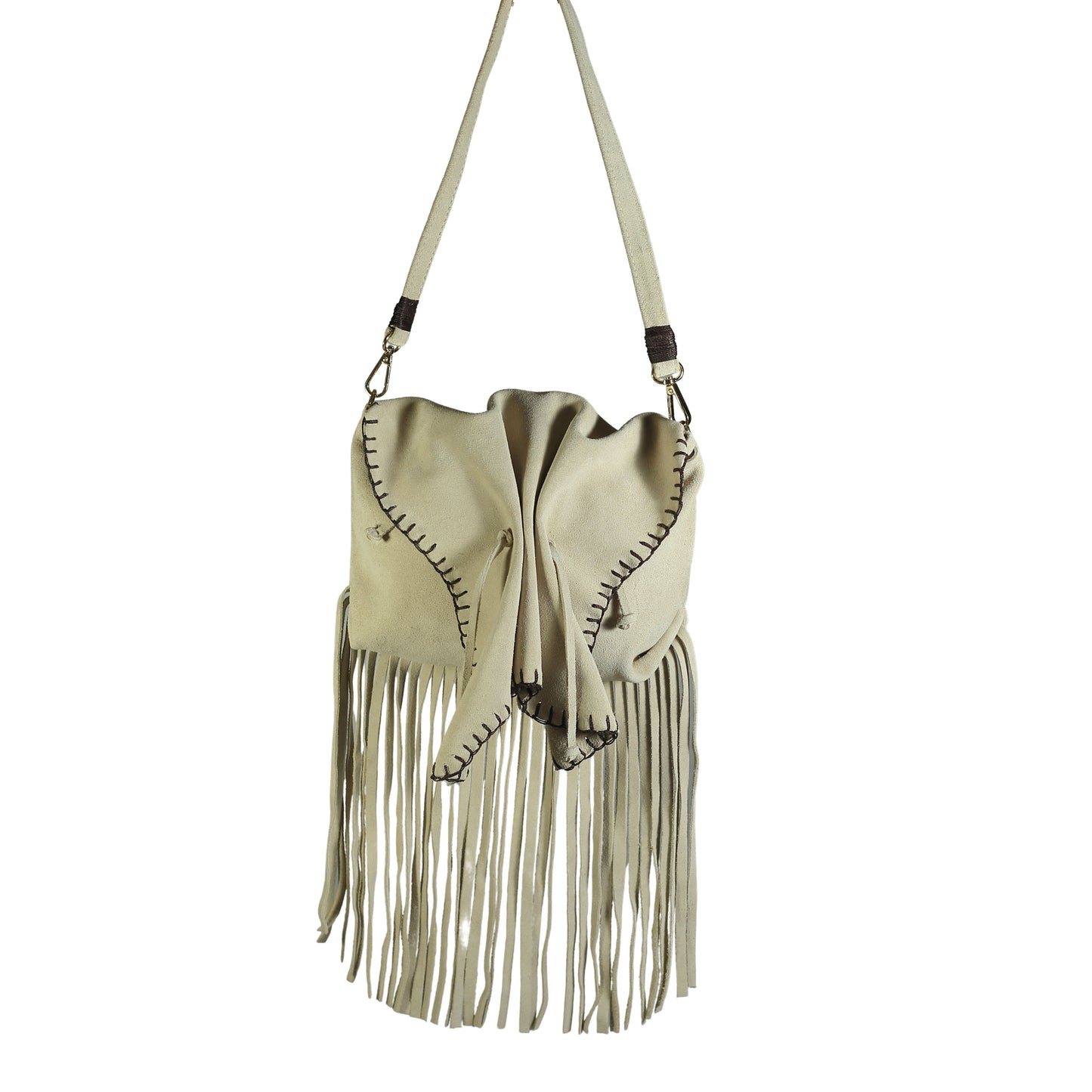 Fringe Butterfly Suede Bag