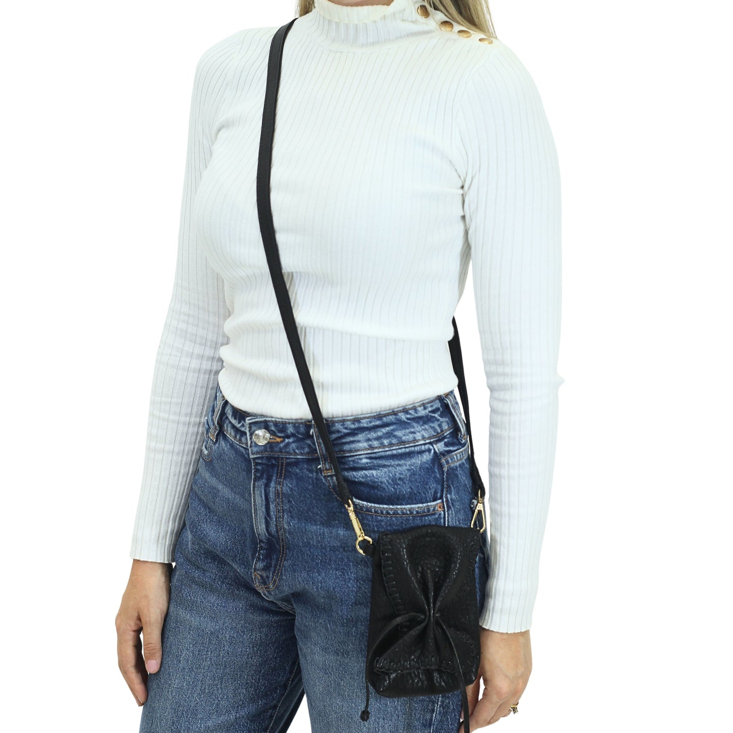 Cell Phone Butterfly Leather Bag