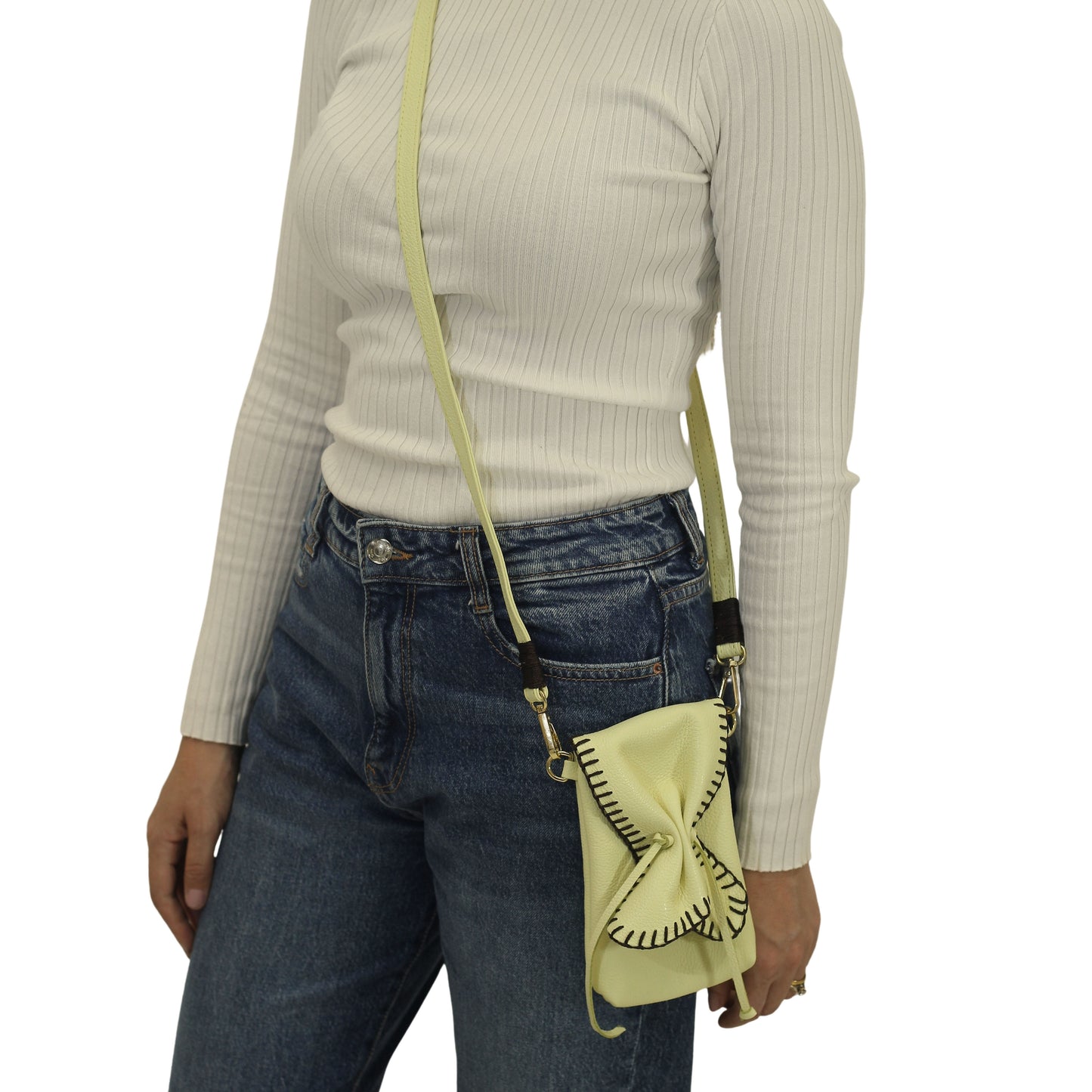 Cell Phone Butterfly Leather Bag