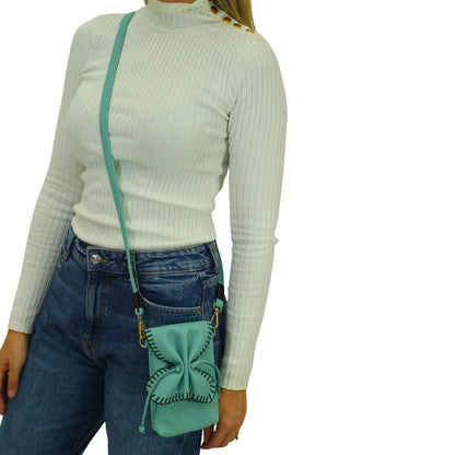 Cell Phone Butterfly Leather Bag