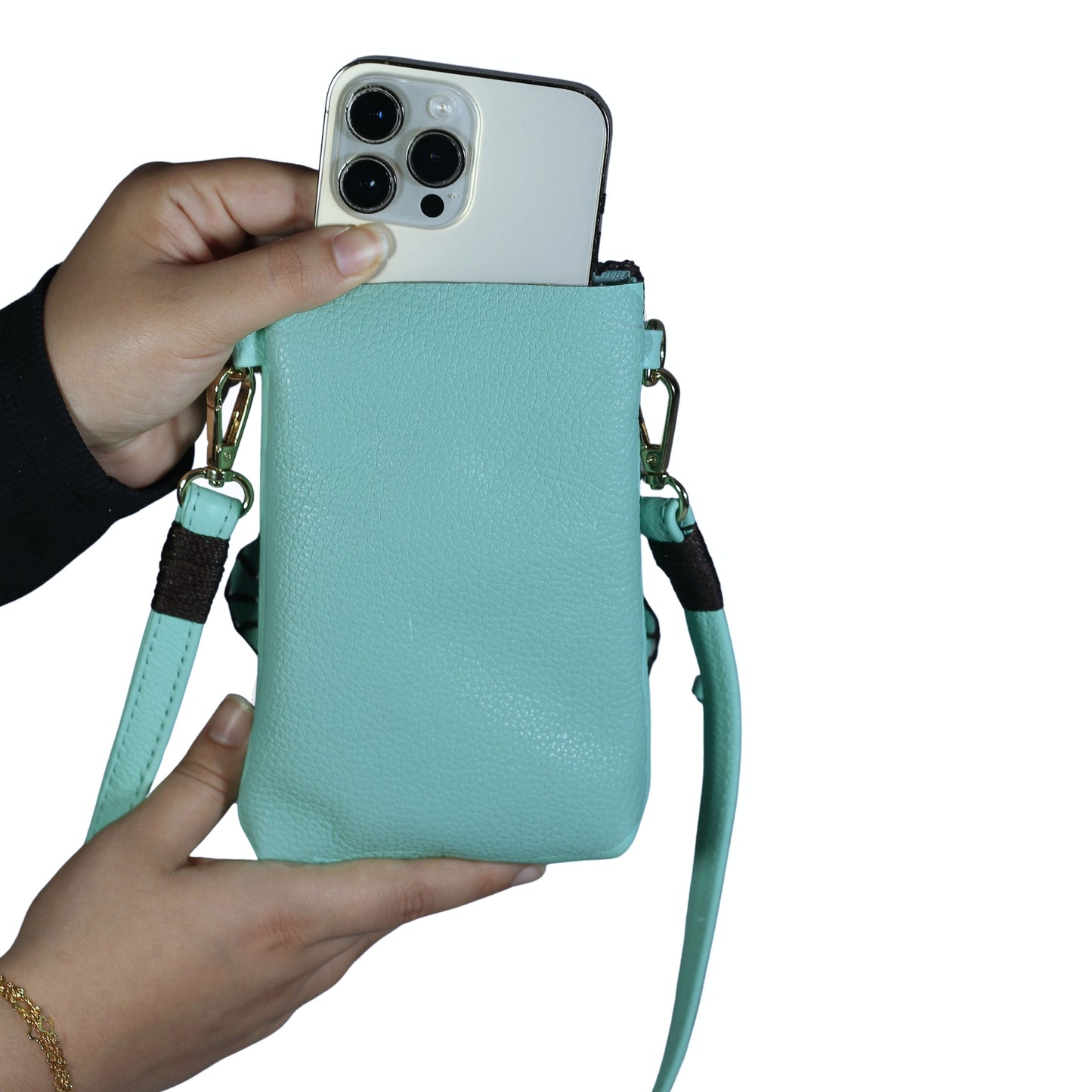Cell Phone Butterfly Leather Bag