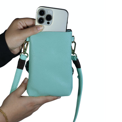 Cell Phone Butterfly Leather Bag