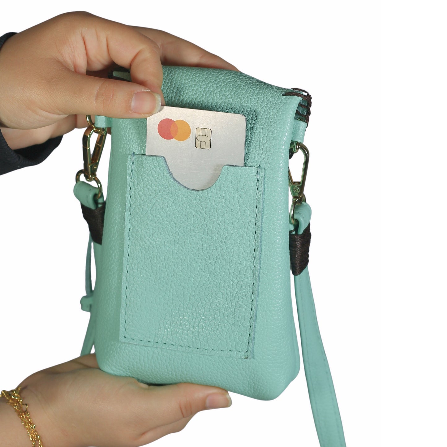 Cell Phone Butterfly Leather Bag
