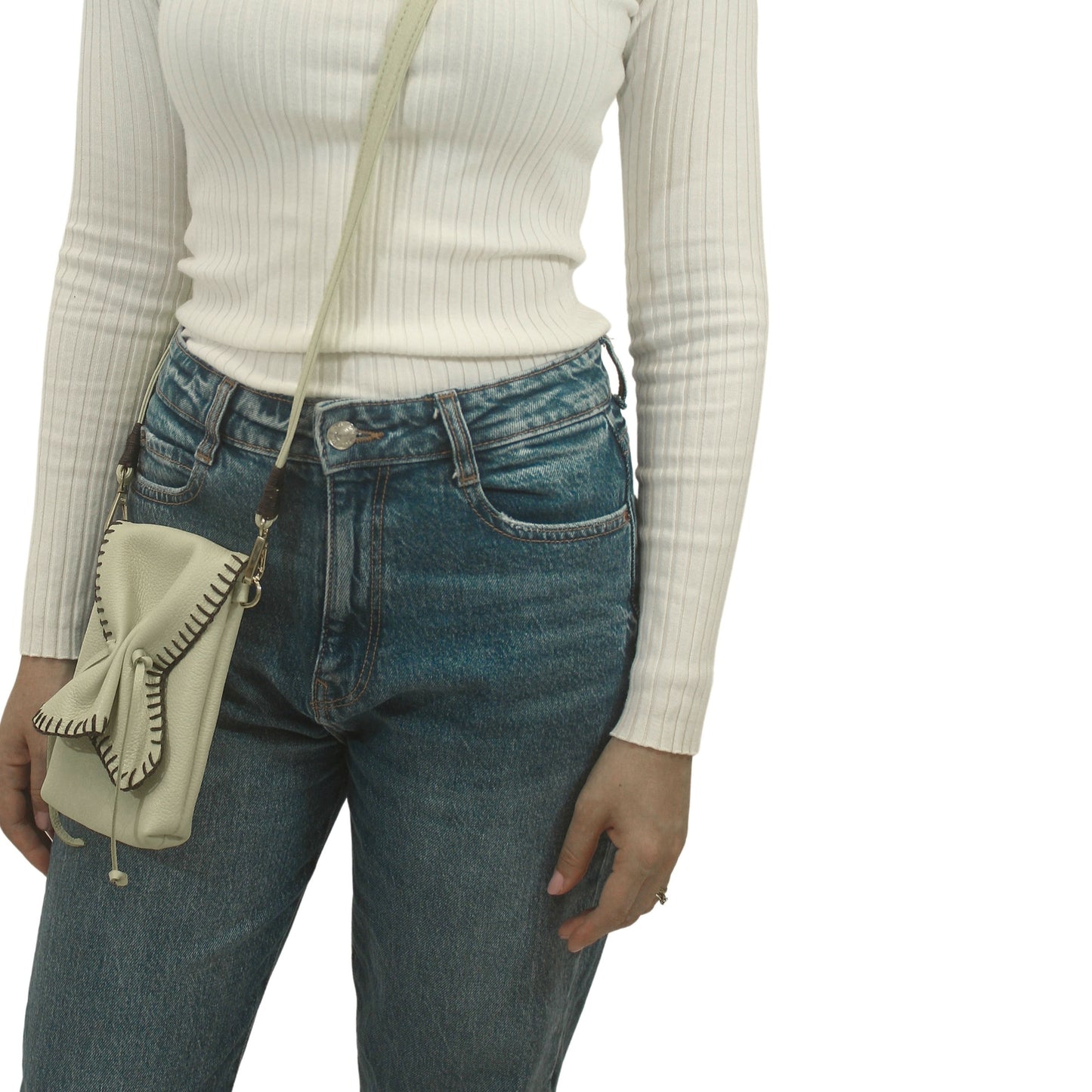 Cell Phone Butterfly Leather Bag