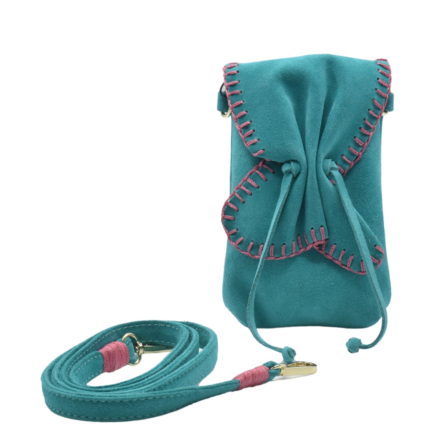 Cell Phone Butterfly Suede Bag