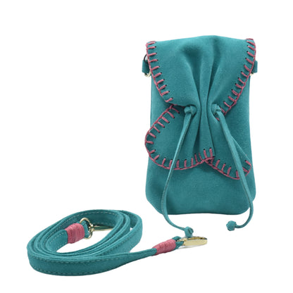 Cell Phone Butterfly Suede Bag