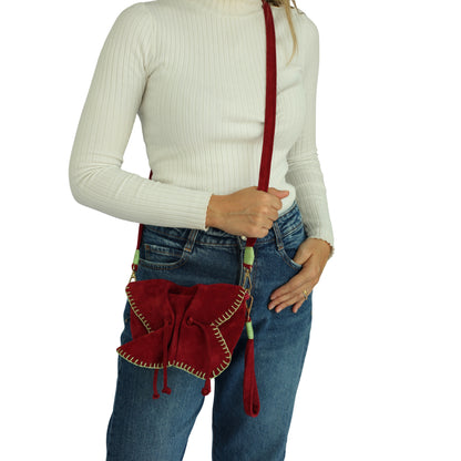 Mini Butterfly Suede Leather Bag