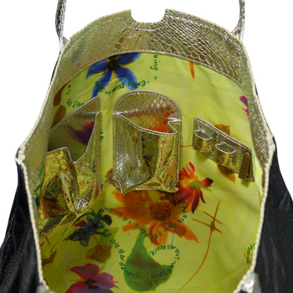 Microfiber Python Tote