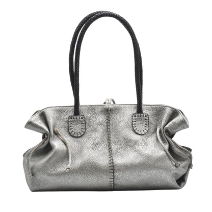 Signature Leather Satchel