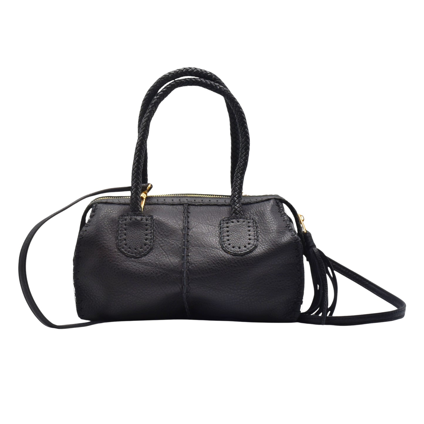 Mini Barrel Leather Bag