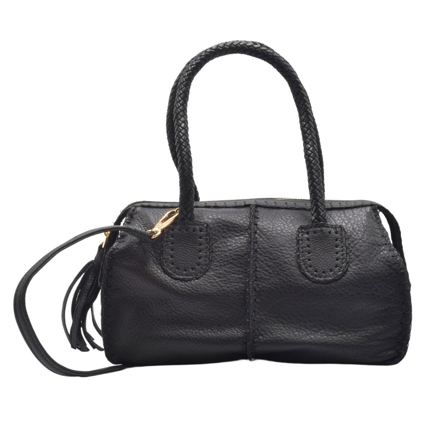 Mini Barrel Leather Bag