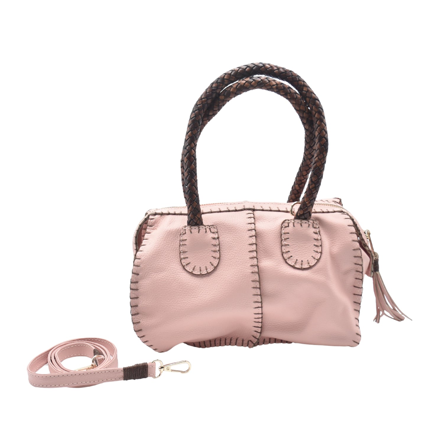 Mini Barrel Leather Bag