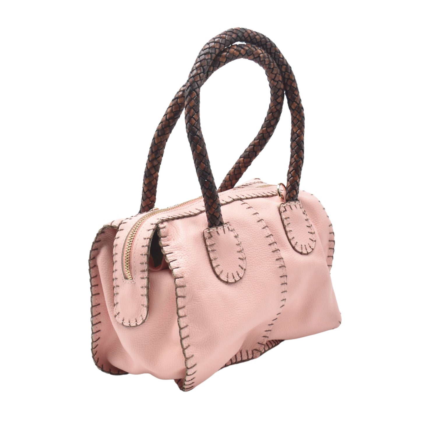 Mini Barrel Leather Bag