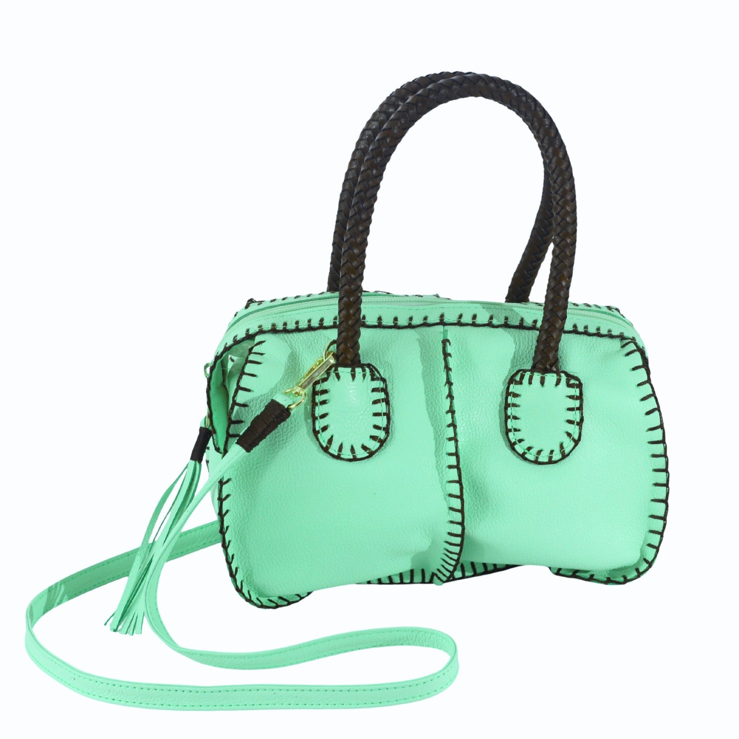 Mini Barrel Leather Bag