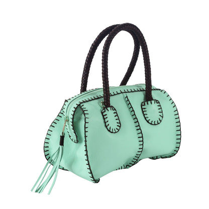 Mini Barrel Leather Bag