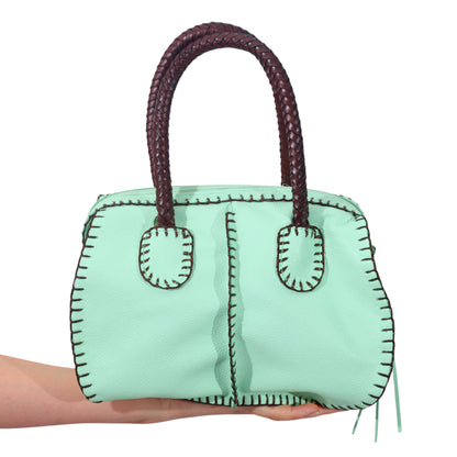 Mini Barrel Leather Bag