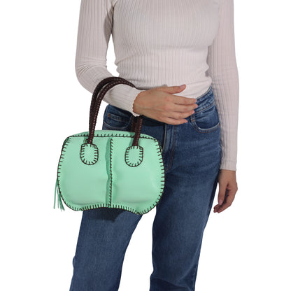 Mini Barrel Leather Bag