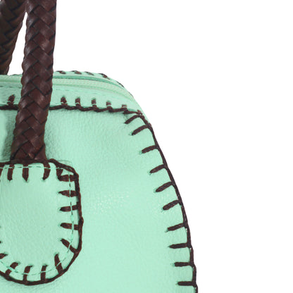 Mini Barrel Leather Bag