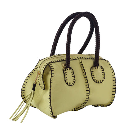 Mini Barrel Leather Bag