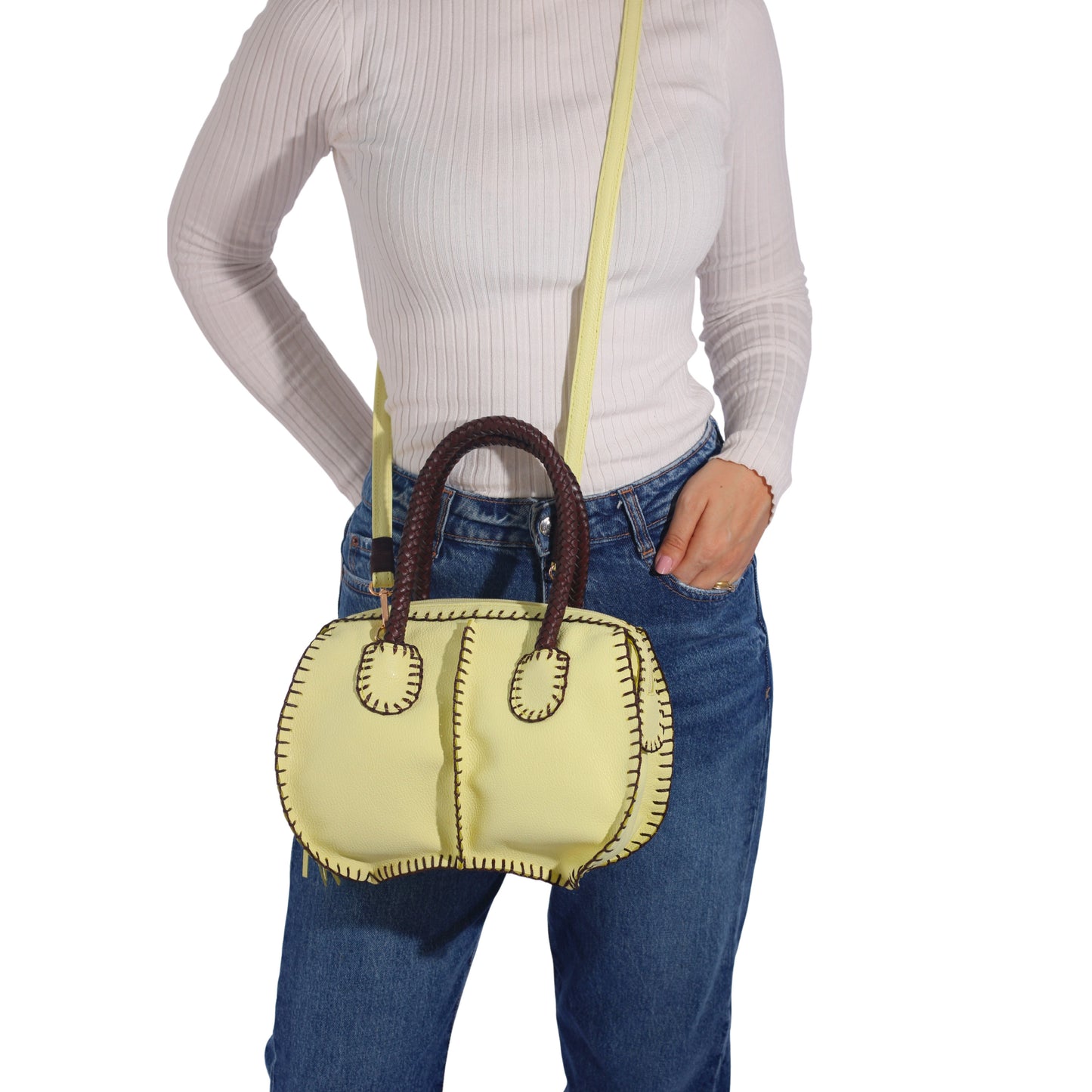 Mini Barrel Leather Bag