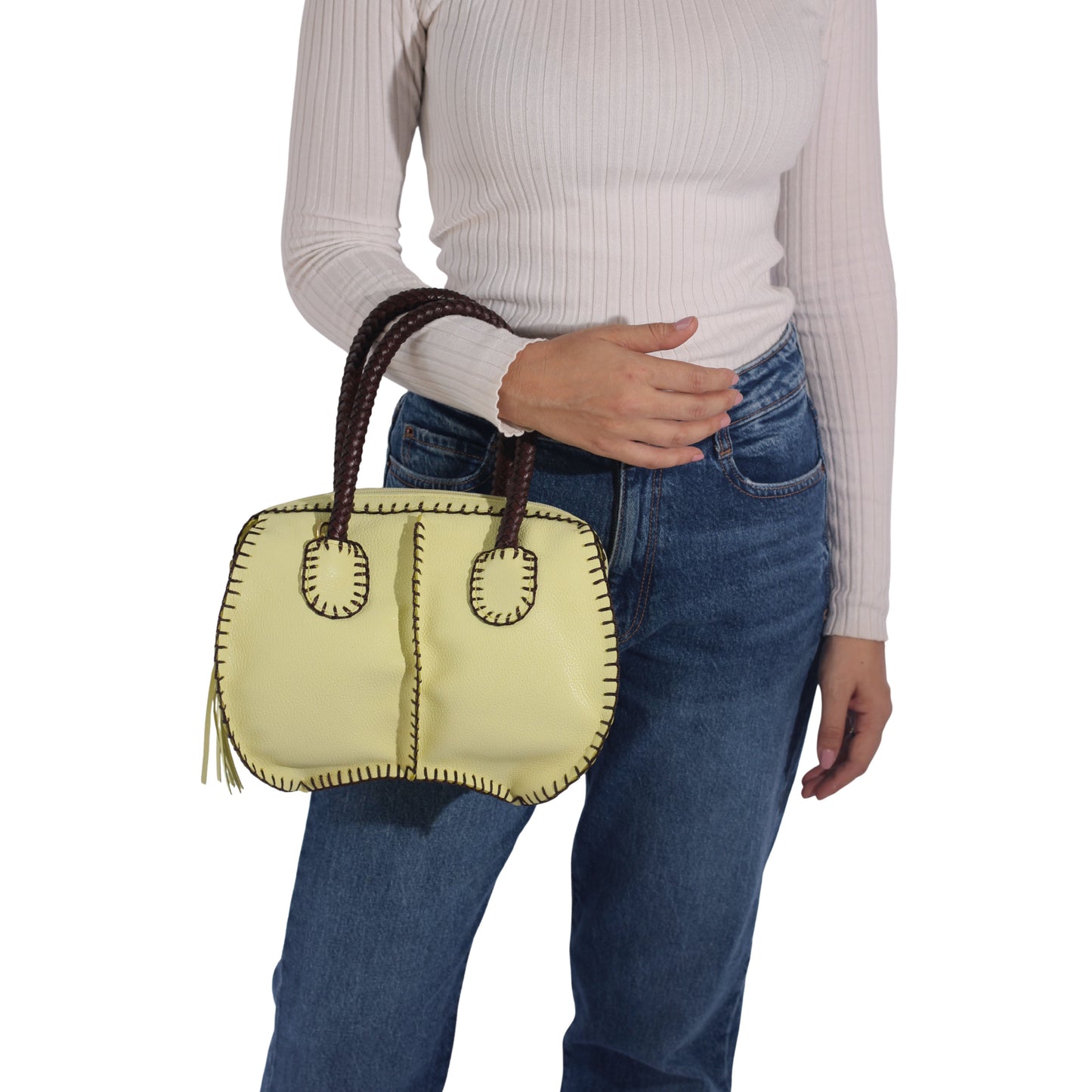 Mini Barrel Leather Bag