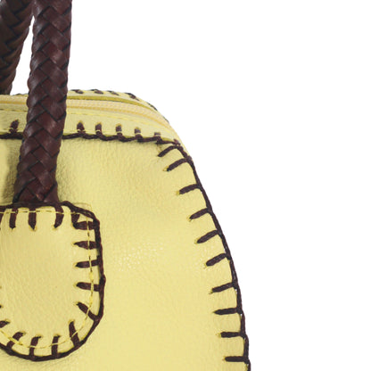 Mini Barrel Leather Bag