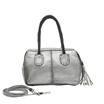 Mini Barrel Leather Bag