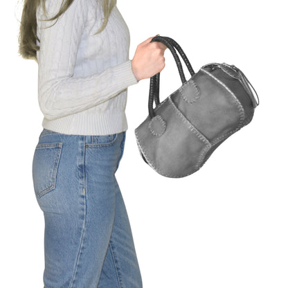 Mini Barrel Leather Bag