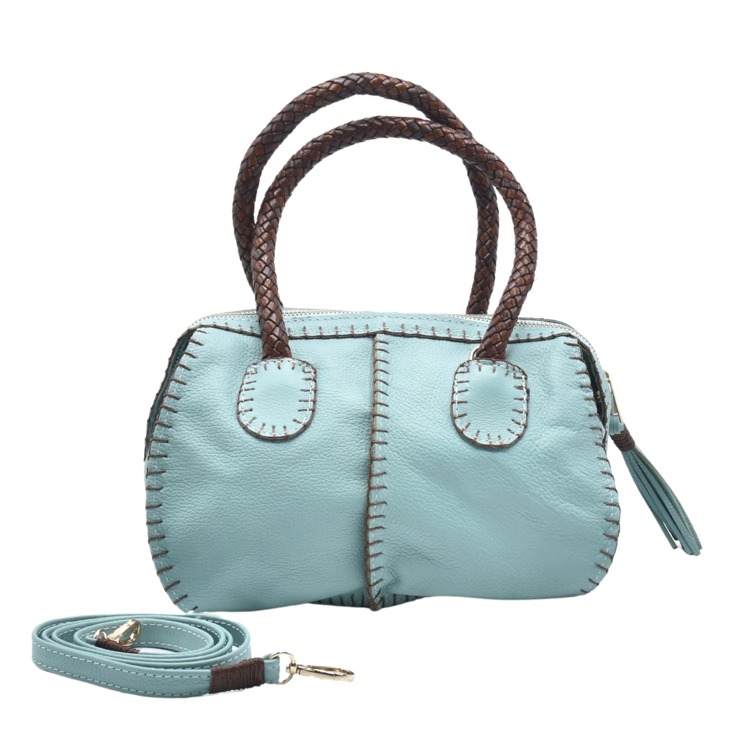Mini Barrel Leather Bag