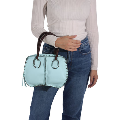 Mini Barrel Leather Bag