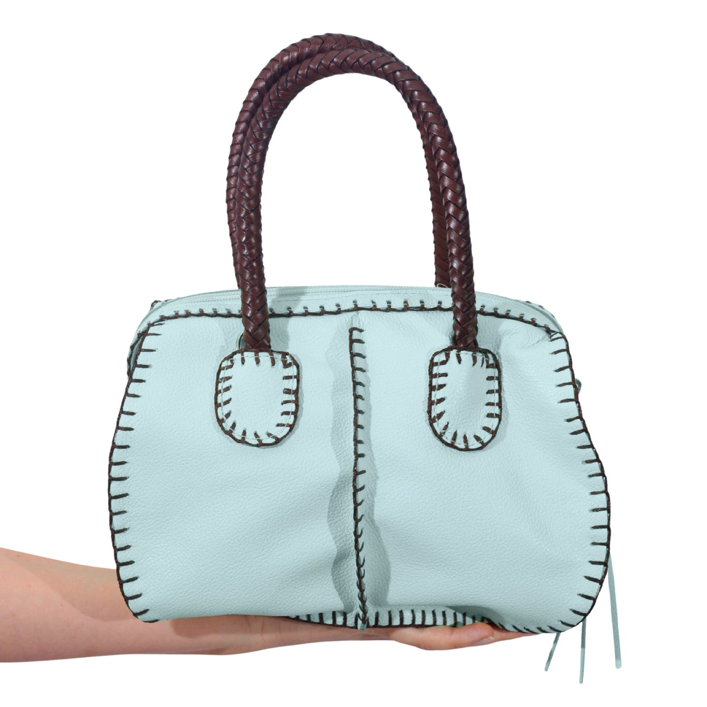Mini Barrel Leather Bag
