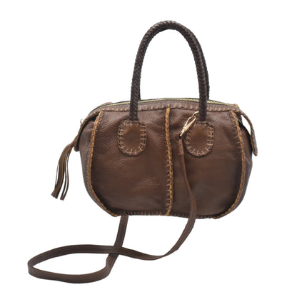 Mini Barrel Leather Bag