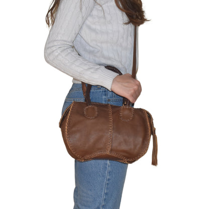 Mini Barrel Leather Bag