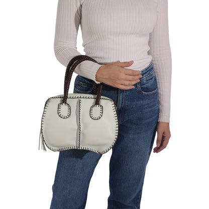 Mini Barrel Leather Bag